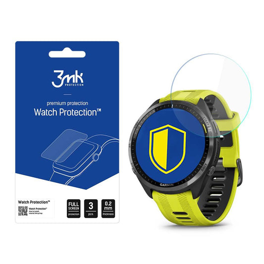 3MK Arc Schutzfolie für Garmin Forerunner 965, 3er-Set, Kunststoff
