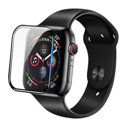 Blueo High Molecule Schutzfolie für Apple Watch 44mm Series, gehärtetes Glas, schwarz