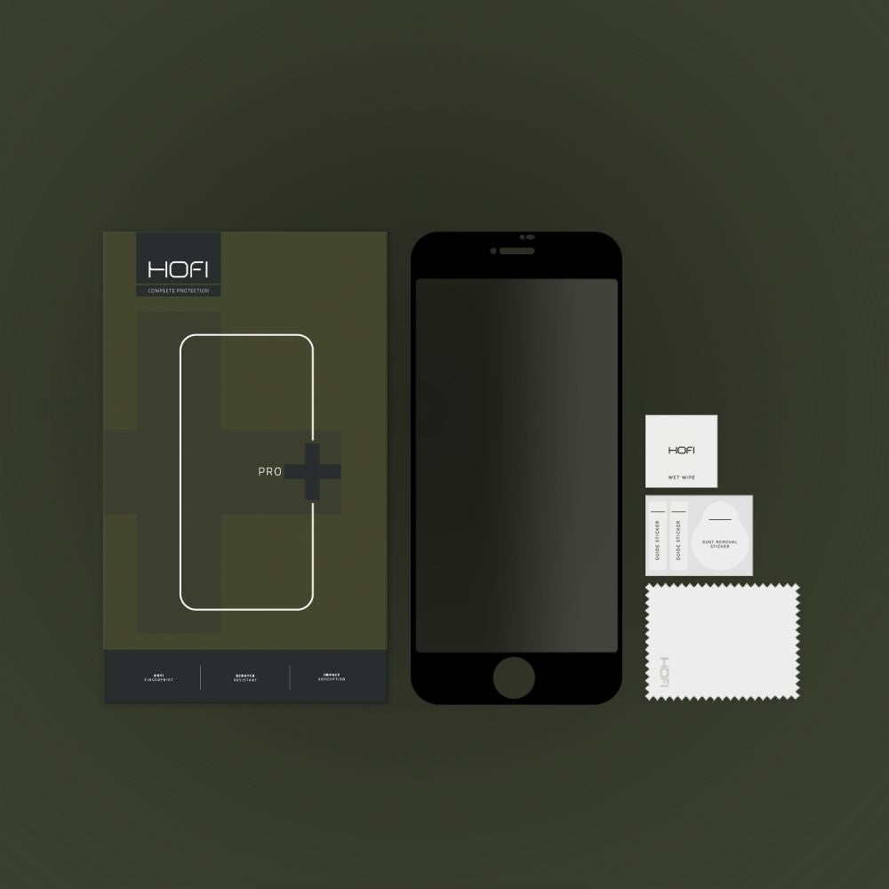 Displayschutzfolie HOFI PRO+ für Apple iPhone SE (2020) / 8 / 7, abgeschirmtes Glas, Vollverklebung
