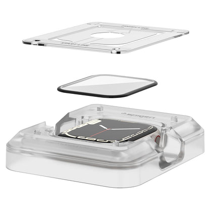 Spigen ProFlex EZ FIT Schutzfolie für Apple Watch 45mm | 2er Set | Flexibles Glas