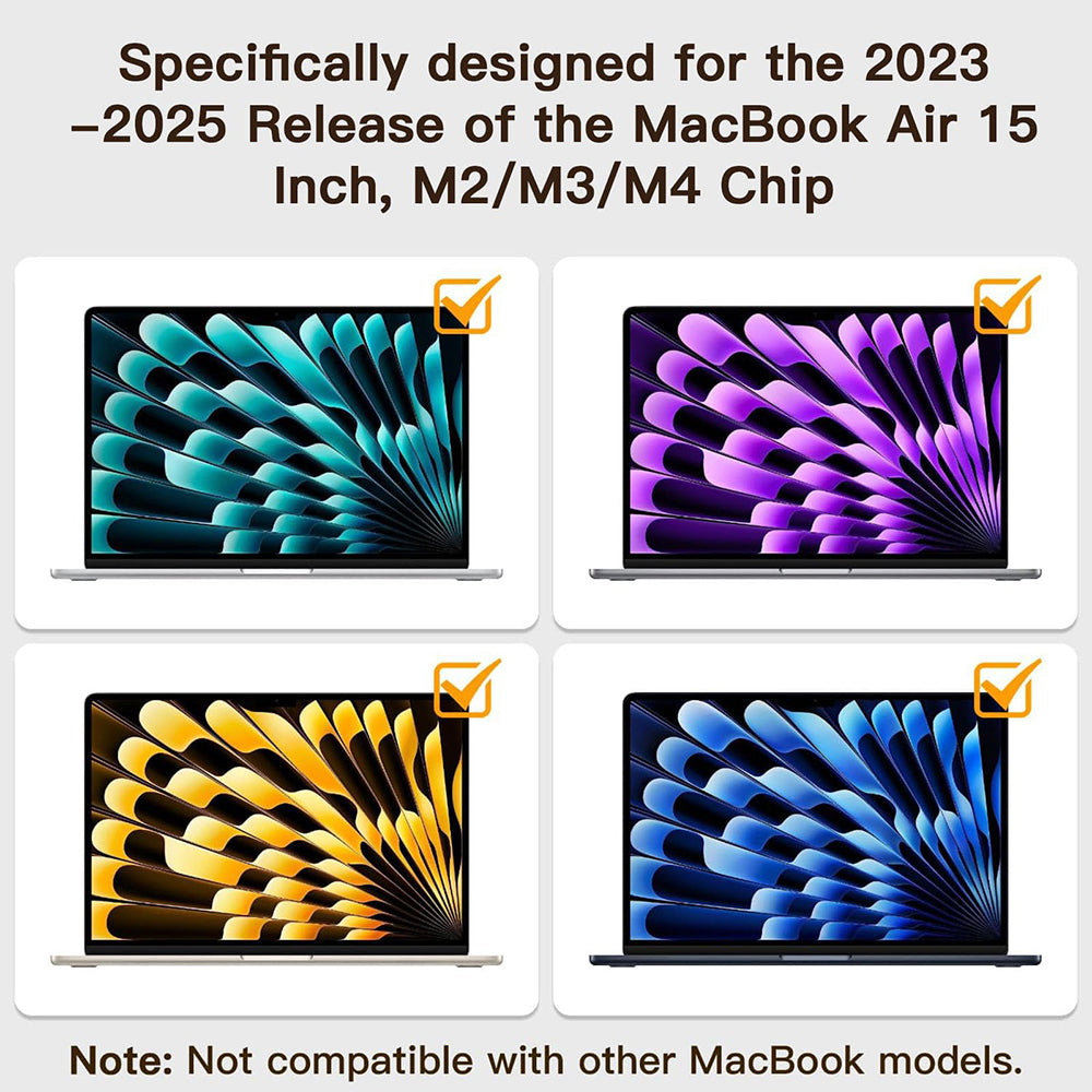 Mattfolie Anti-Blau-Licht Techsuit VisionProX für Apple MacBook Air M3 15 Zoll (2024) / Air M2 15 Zoll (2023), Kunststoff