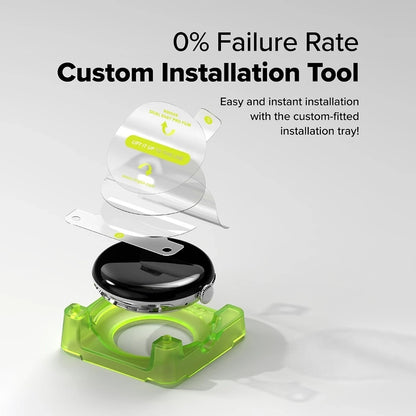 Ringke Dual Easy Pro Protection Film for Google Pixel Watch 4 45mm, Set of 2 pieces, Plastic