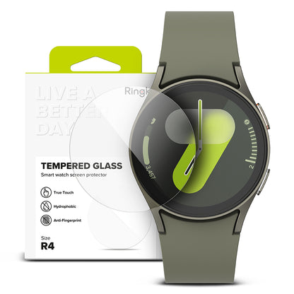Ringke R4 Schutzfolie für Samsung Galaxy Watch7 40mm, 4er Set, Gehärtetes Glas