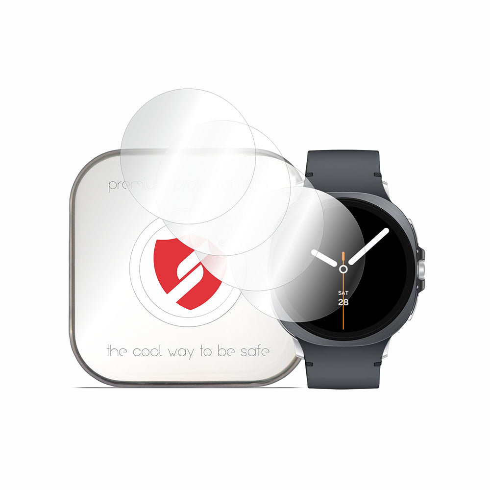 Smart Protection Premium Classic Schutzfolie für Samsung Galaxy Watch8 44mm, 4er-Set, Kunststoff