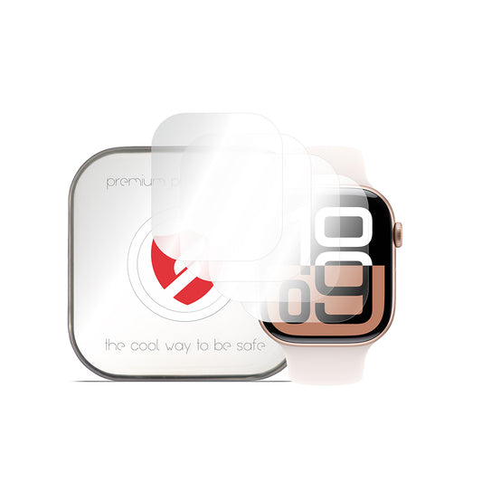 Smart Protection Premium Classic Schutzfolie für Apple Watch Series 10 42mm, 4er-Set, Kunststoff