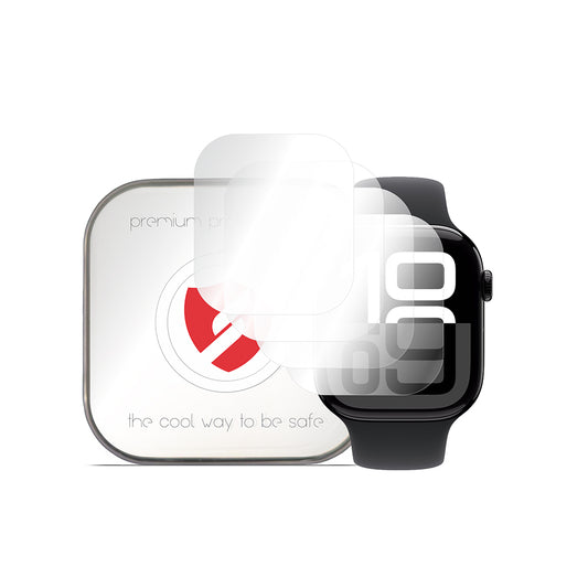 Smart Protection Premium Classic Schutzfolie für Apple Watch 10 46mm Series, 4er-Set, Kunststoff