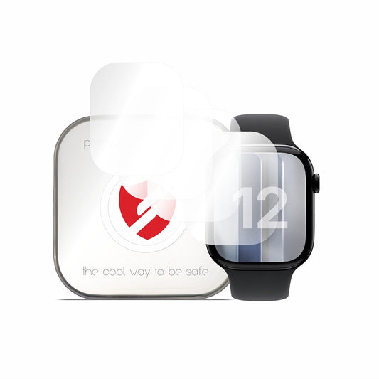 Smart Protection Premium Classic Schutzfolie für Apple Watch Series 12 46mm, 4 Stück Set, Kunststoff