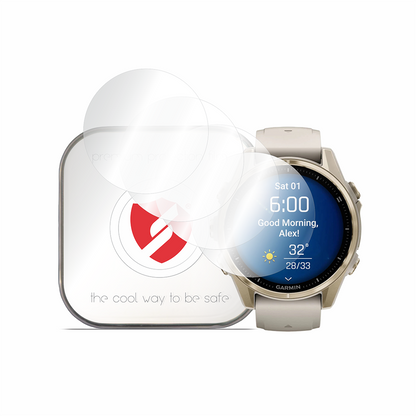 Smart Protection Premium Classic Schutzfolie für Garmin Fenix 8 43mm, 4er-Set, Kunststoff