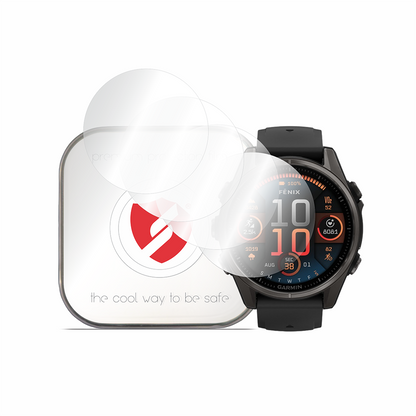 Smart Protection Premium Classic Schutzfolie für Garmin Fenix 8 47mm, 4 Stück Set, Kunststoff