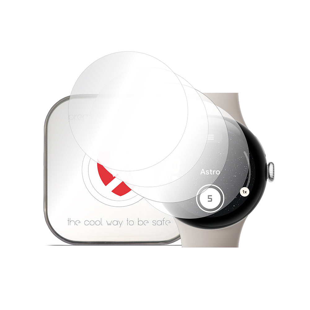 Smart Protection Premium Classic Schutzfolie für Google Pixel Watch 3 45mm, 4er-Set, Kunststoff