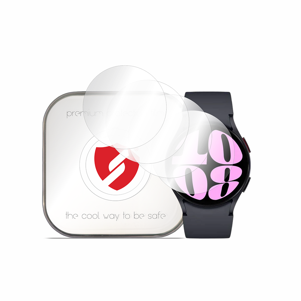 Smart Protection Premium Classic Schutzfolie für Samsung Galaxy Watch6 44mm, 4er-Set, Kunststoff