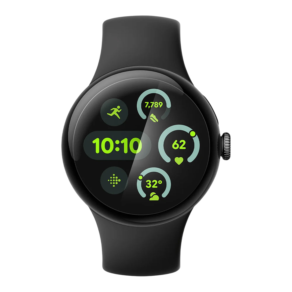 Schutzfolie Spigen Elite Shield EZ FIT für Google Pixel Watch 41mm Series, 2er Set, Gehärtetes Glas, Transparent AFL08524