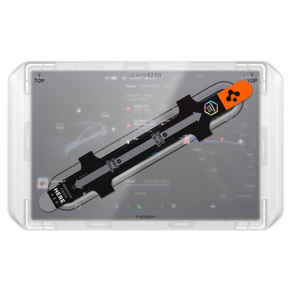 Spigen GlastR EZ FIT Anti-Glare Schutzfolie für Tesla Y 2026 Premium / Performance Navigation, gehärtetes Glas AGL10819