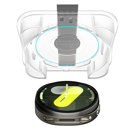 Schutzfolie Spigen GlastR EZ FIT für Samsung Galaxy Watch8 44mm, Set 2 Stück, Gehärtetes Glas AGL09874