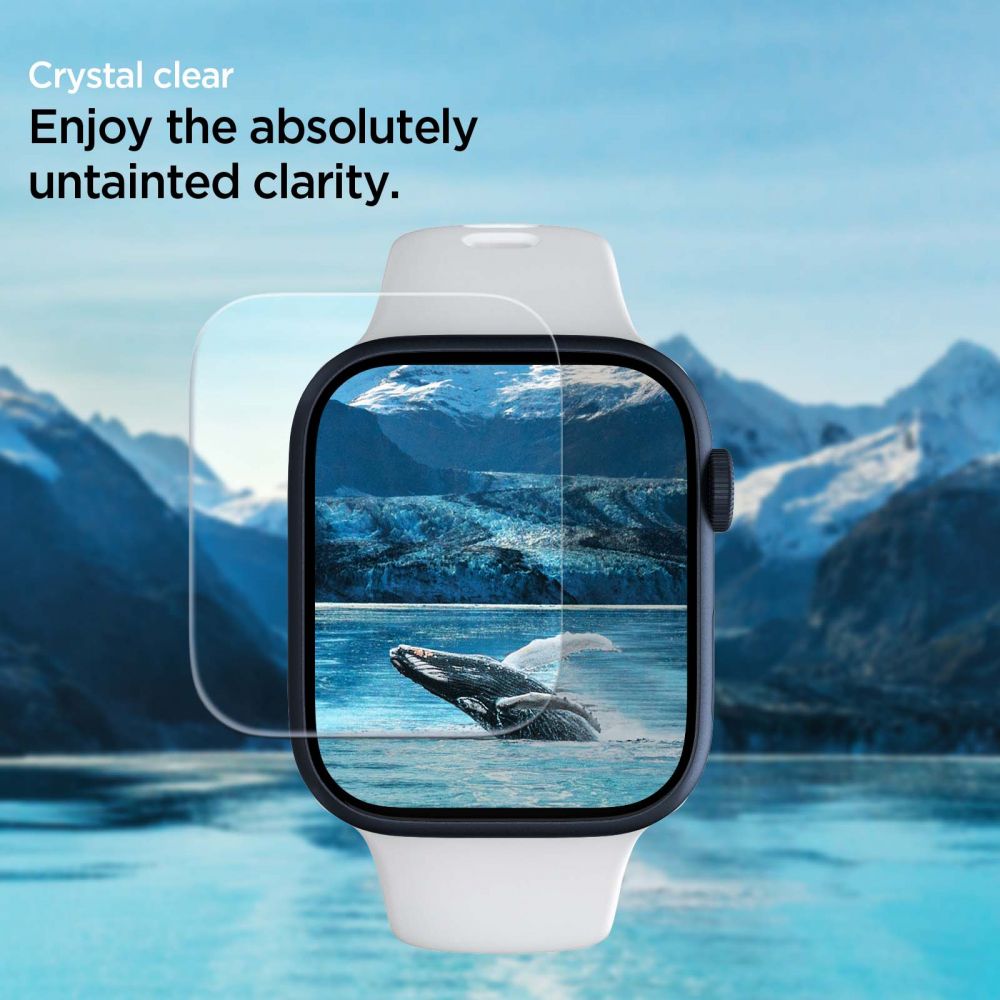 Schutzfolie Spigen Neo Flex für Apple Watch 45mm / 44mm / 42mm Serie, Set 3 Stück, Kunststoff AFL04049