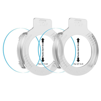 Schutzfolie Tech-Protect Easy Set+ für Huawei Watch GT 5 41mm, Set 2 Stück, Gehärtetes Glas