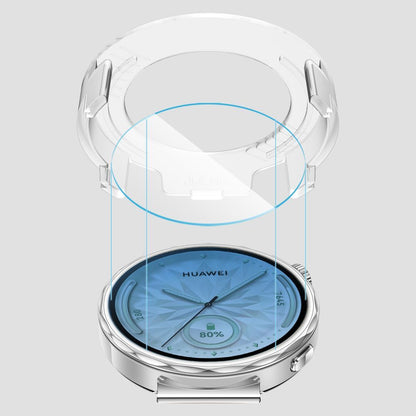 Schutzfolie Tech-Protect Easy Set+ für Huawei Watch GT 5 41mm, Set 2 Stück, Gehärtetes Glas