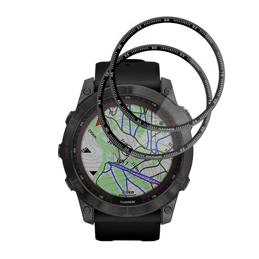 Techsuit Nano Flex Protection Film for Garmin Fenix 7X, Set of 2 pieces, Plastic, Black