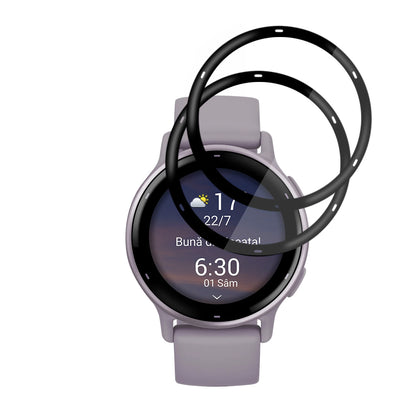 Schutzfolie Techsuit Nano Flex für Garmin Vivoactive 5, Set 2 Stück, Kunststoff, Schwarz
