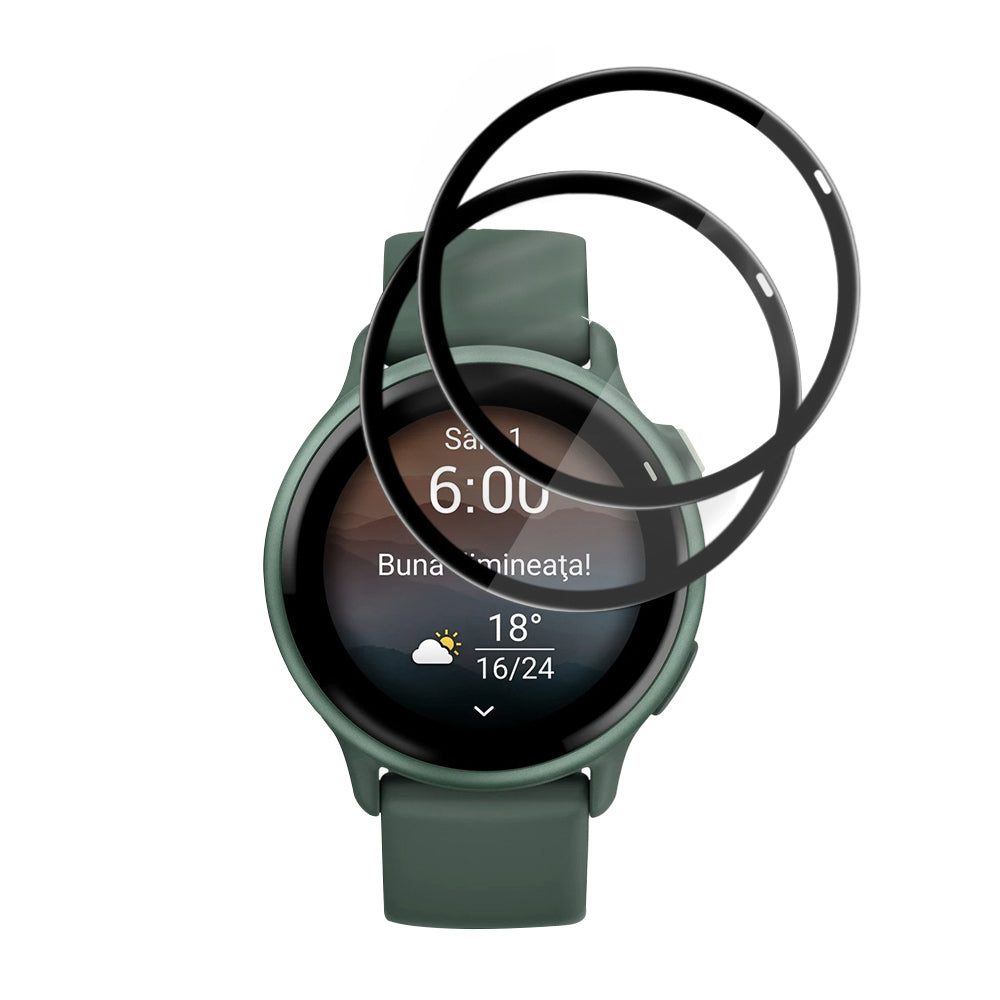 Schutzfolie Techsuit Nano Flex für Garmin vivoactive 6, Set 2 Stück, Kunststoff, Schwarz