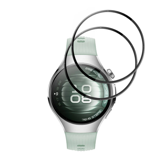 Schutzfolie Techsuit Nano Flex für Huawei Watch 5 42mm, Set 2 Stück, Kunststoff, Schwarz