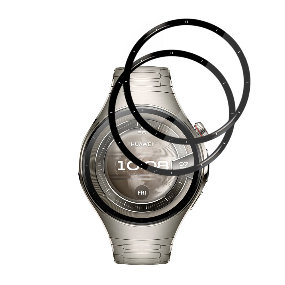 Schutzfolie Techsuit Nano Flex für Huawei Watch 5 46mm, Set 2 Stück, Kunststoff, Schwarz