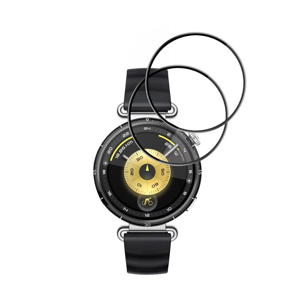 Schutzfolie Techsuit Nano Flex für Huawei Watch GT 6 41mm, Set 2 Stück, Kunststoff, Schwarz