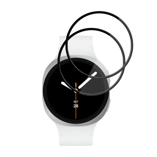 Schutzfolie Techsuit Nano Flex für Samsung Galaxy Watch8 44mm, Set 2 Stück, Kunststoff, Schwarz