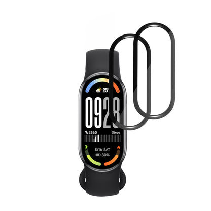 Schutzfolie Techsuit Nano Flex für Xiaomi Smart Band 10, Set mit 2 Stück, Kunststoff, Schwarz