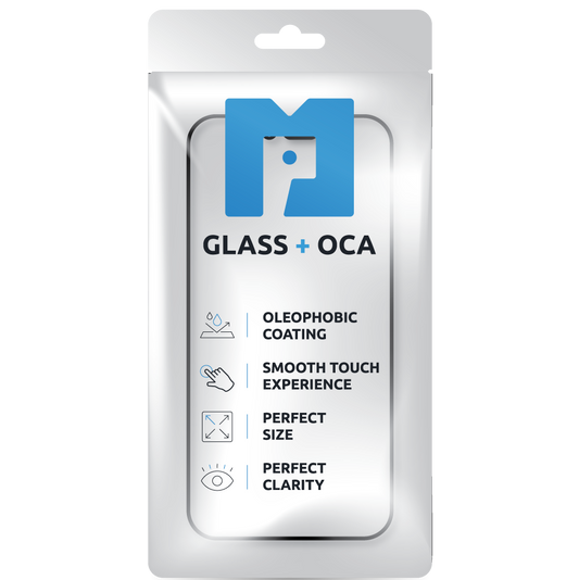 Displayglas + OCA MP kompatibel mit Apple iPhone 16 Pro, Schwarz