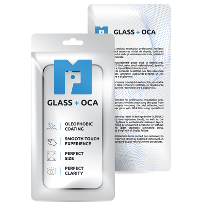 Displayglas + OCA MP kompatibel mit Apple iPhone 15 Pro Max, Schwarz