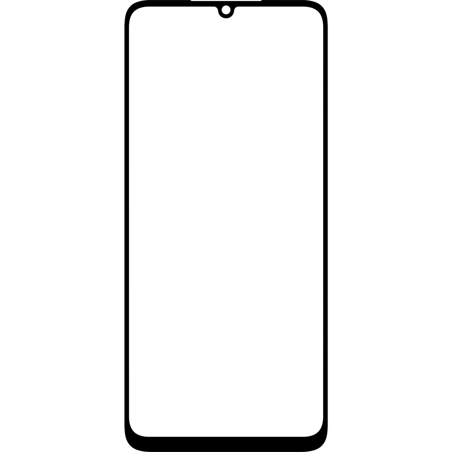 Bildschirmglas + OCA Forward Shield für Samsung Galaxy A05 A055, Schwarz