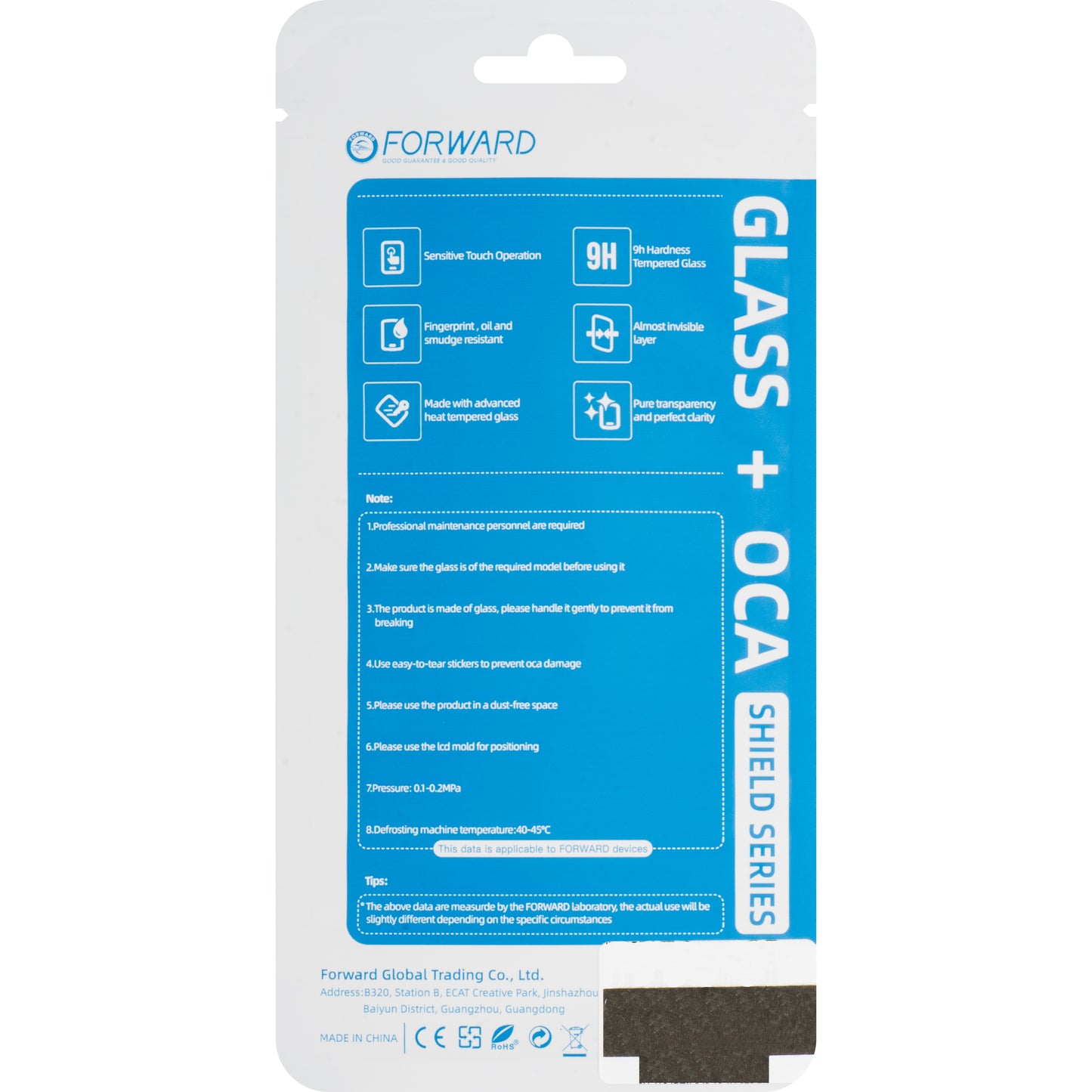 Bildschirmglas + OCA Forward Shield für Samsung Galaxy S21 FE 5G G990, Schwarz