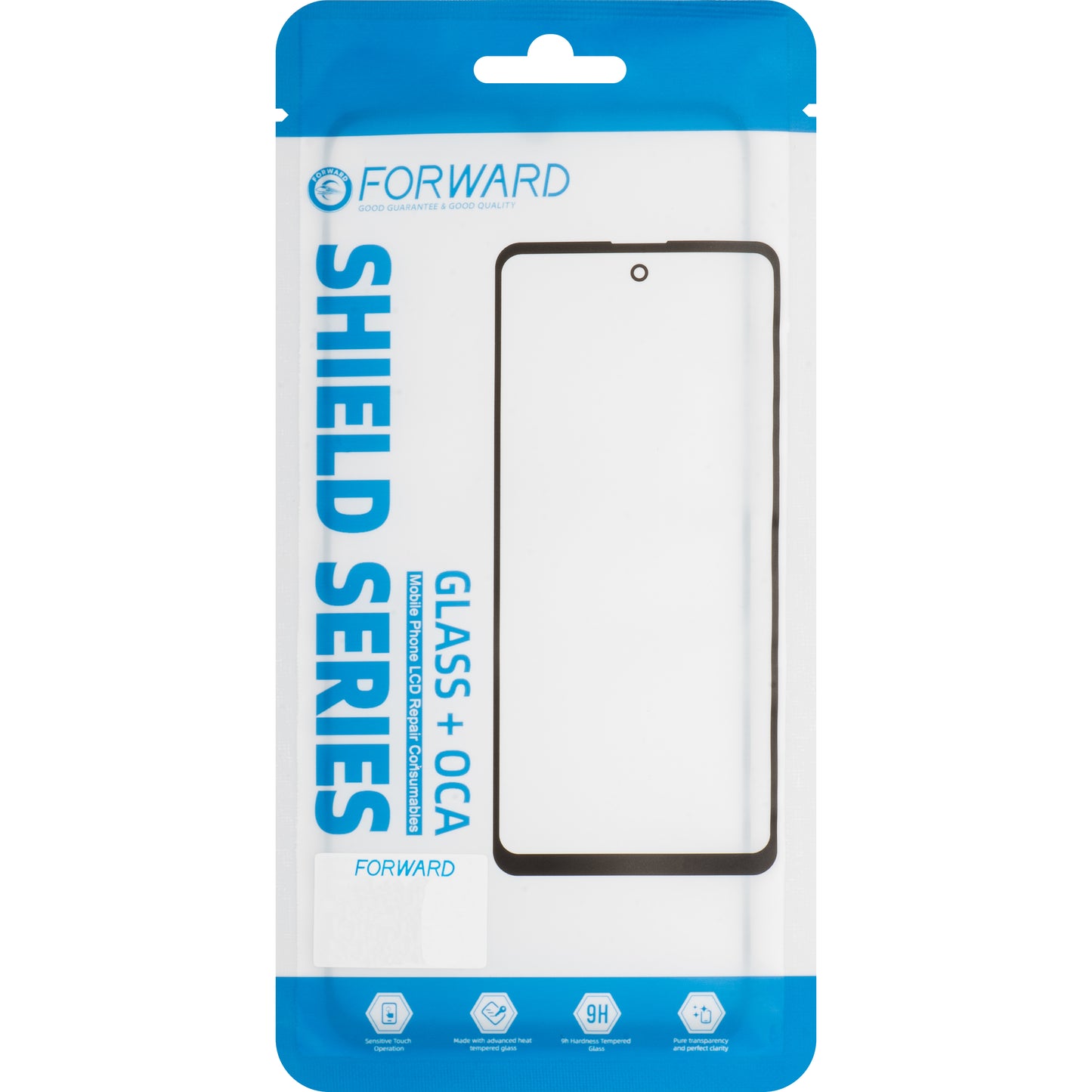 Bildschirmglas + OCA Forward Shield für Samsung Galaxy S23 S911, Schwarz