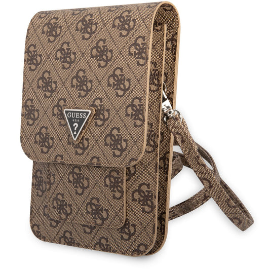 Universaltasche für Telefon, Guess, 4G Triangle Logo, Braun