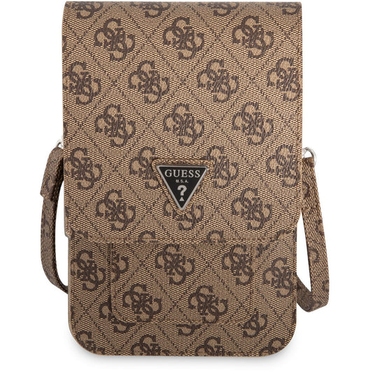 Universaltasche für Telefon, Guess, 4G Triangle Logo, Braun