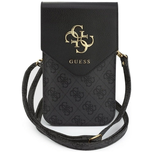Universelle Handytasche, Guess, 4G Grained Classic Logo, Schwarz