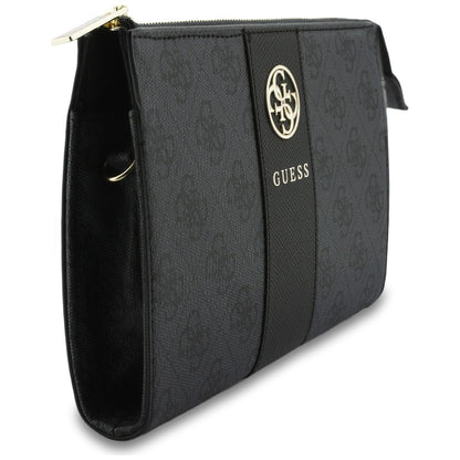 Universelle Handytasche, Guess, 4G Round Classic Logo Stripe, Schwarz