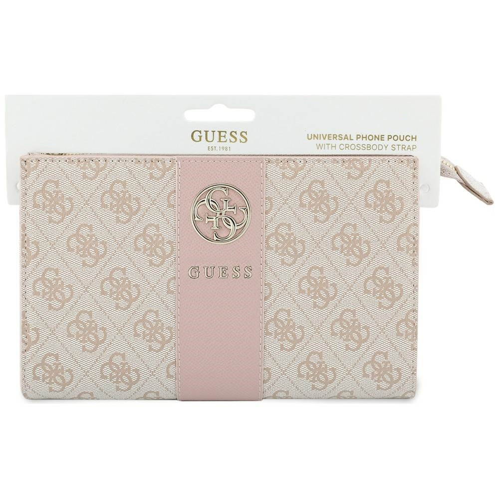 Universelle Handytasche, Guess, 4G Round Classic Logo Stripe, Rosa