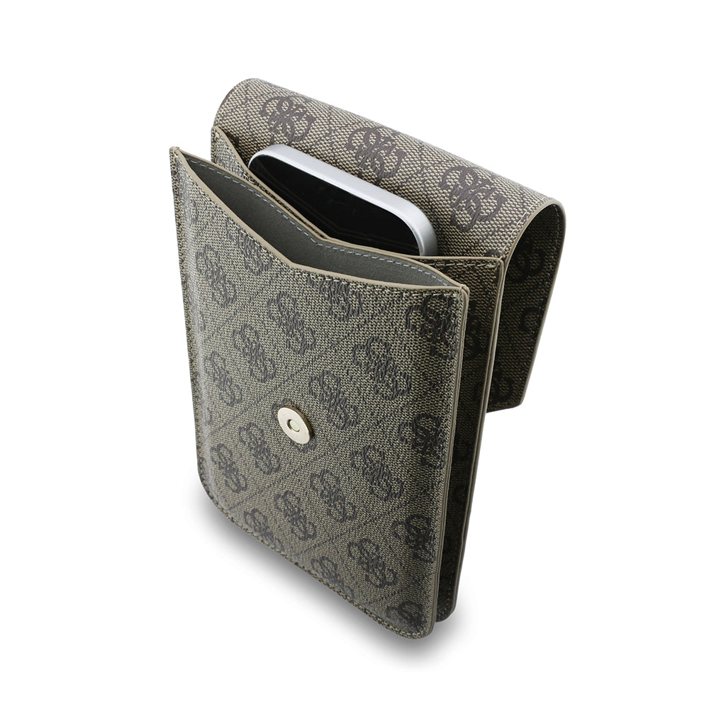 Universaltasche für Telefon, Guess, Fliptok Triangle 4G, Braun