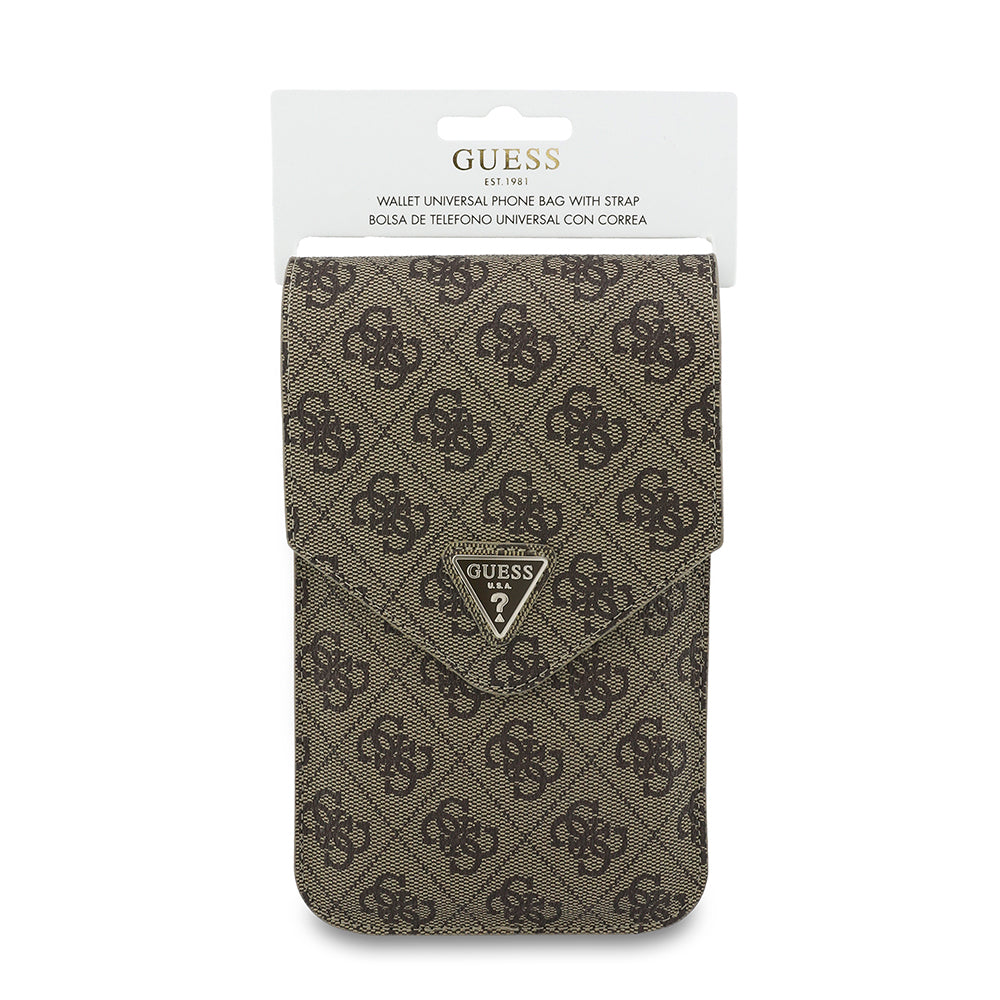 Universaltasche für Telefon, Guess, Fliptok Triangle 4G, Braun