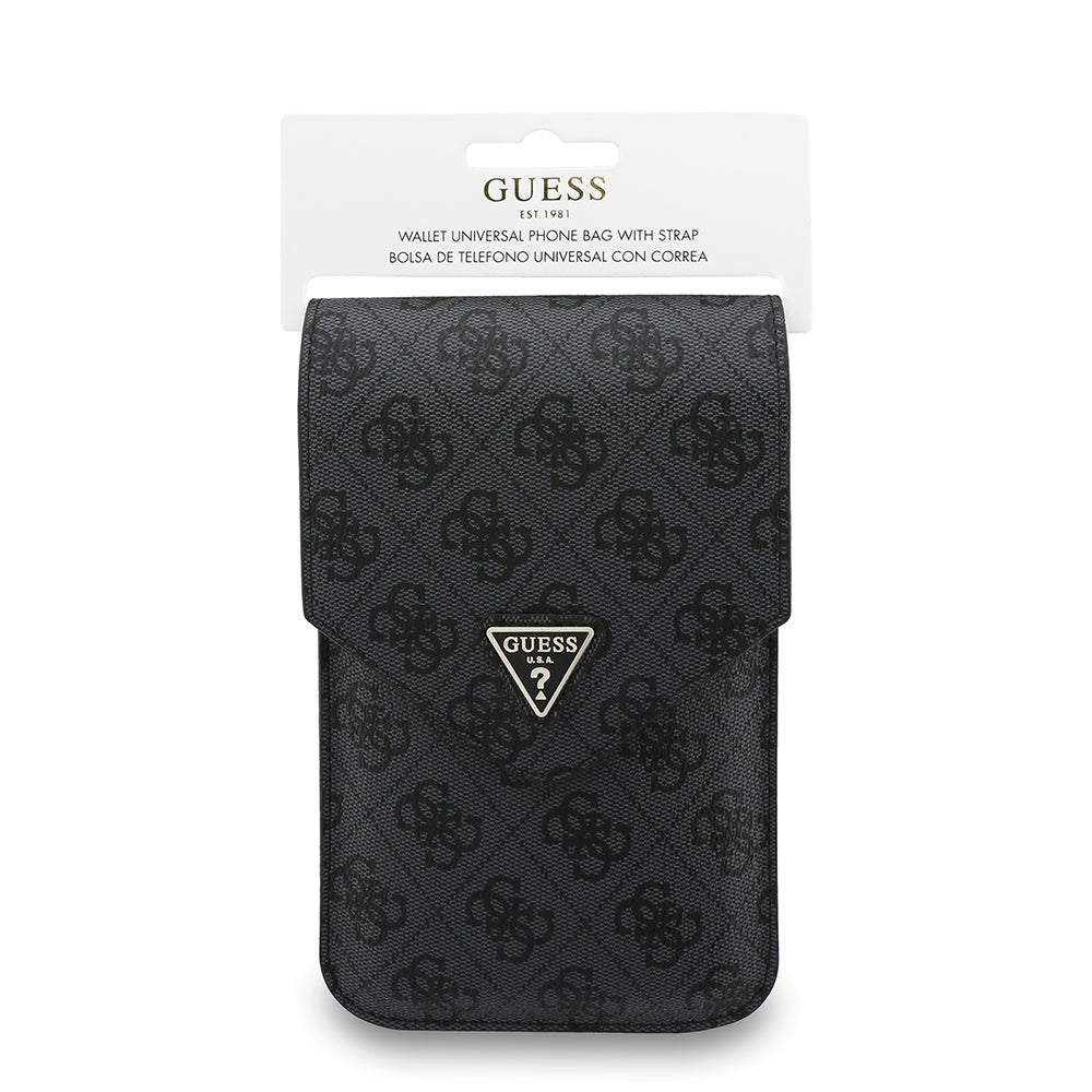 Universaltasche für Telefon, Guess, Fliptok Triangle 4G, Schwarz