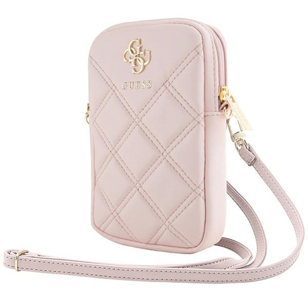 Universal Phone Bag, Guess, Quilted 4G, Pink