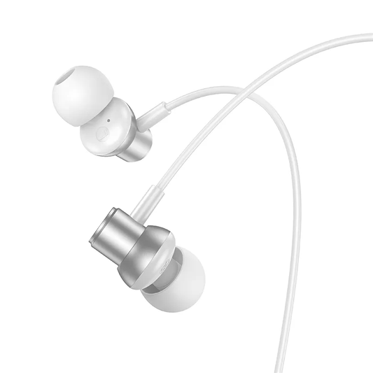 Handsfree 3.5mm HOCO M110, Silber