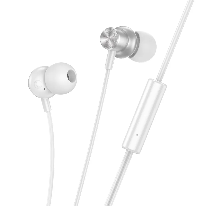 Handsfree 3.5mm HOCO M110, Silber