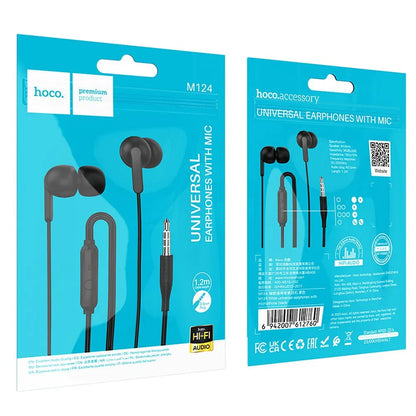 Handsfree 3.5mm HOCO M124, Black