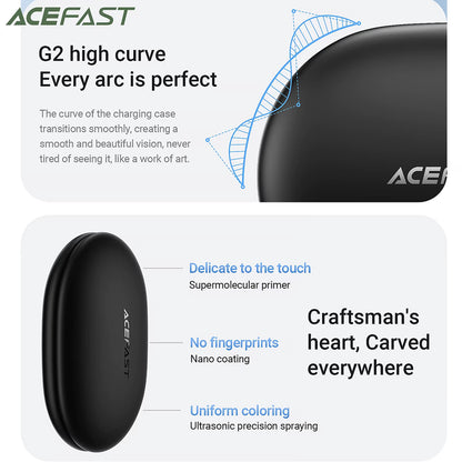 Handsfree Bluetooth Acefast FA002, TWS, Weiß