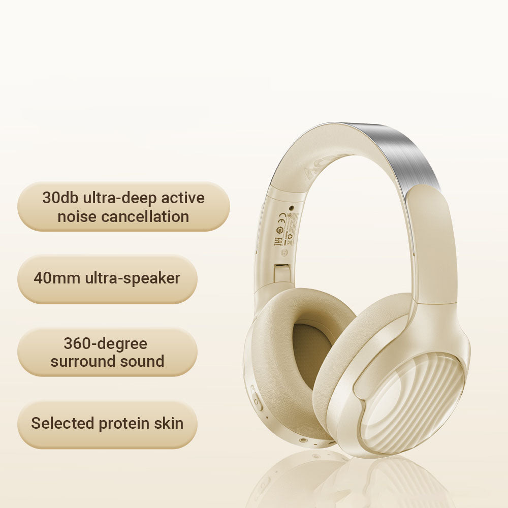 Handsfree Bluetooth Acefast H5, A2DP, ANC, Schwarz