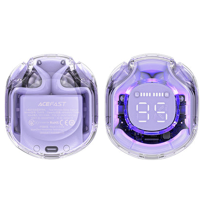 Handsfree Bluetooth Acefast T8, TWS, Lila
