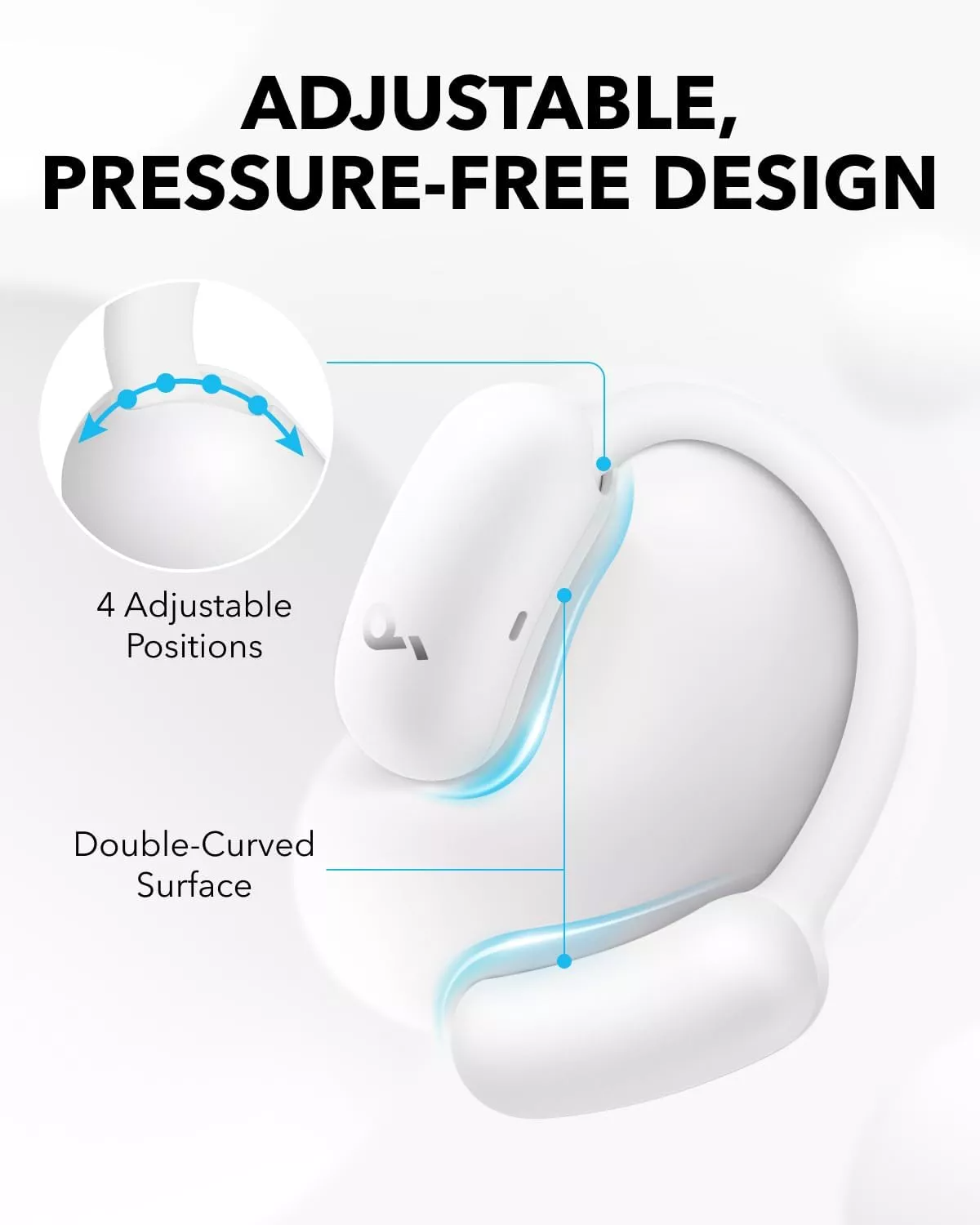 Handsfree Bluetooth Anker SoundCore AeroFit 2, TWS, Weiß A3874G21